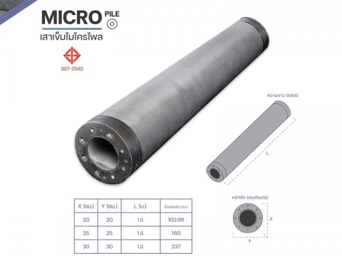 จำหน่ายเสาเข็มไมโครไพล์สปันราคาถูก